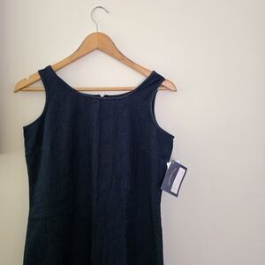 Charter Club Maxi Denim Sleevless Slit Dress NWT Womens 8